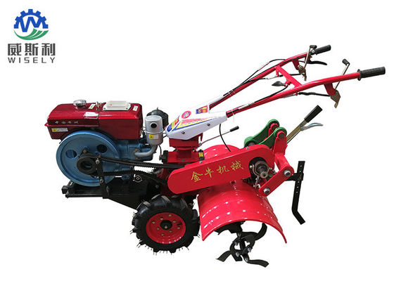 چین استاندارد ISO 5.67KW تیلر قدرت دیزل / تجهیزات کوچک تجهیزات کشاورزی رنگ قرمز تامین کننده